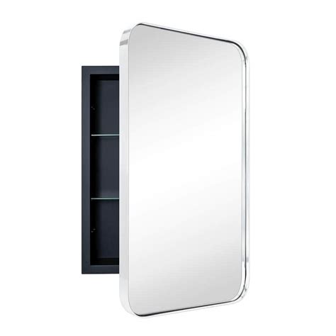 reflections stainless steel mirror cabinet|TEHOME 24.